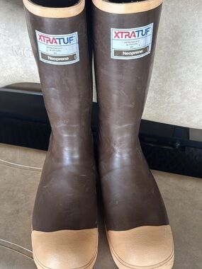 XTRATUF Men’s Brown Neoprene Boat Boots